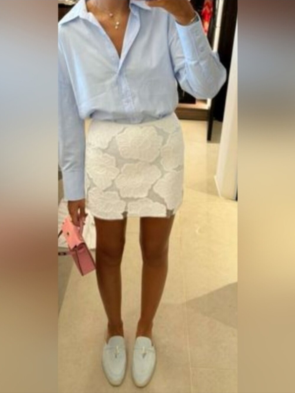 ZW COLLECTION FLORAL MINI SKIRT Size Small